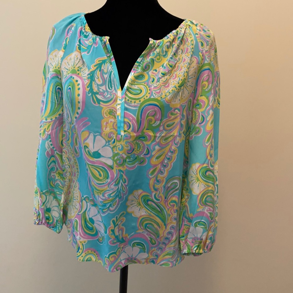 Lilly Pulitzer Elsa Top Silk Resort